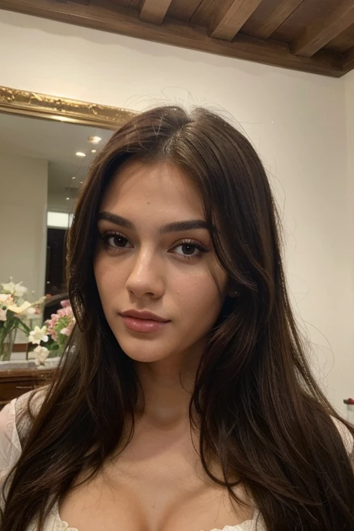 ((best quality)), ((masterpiece)), (detailed), perfect face, attractive woman beautiful, brunet, similar rihana