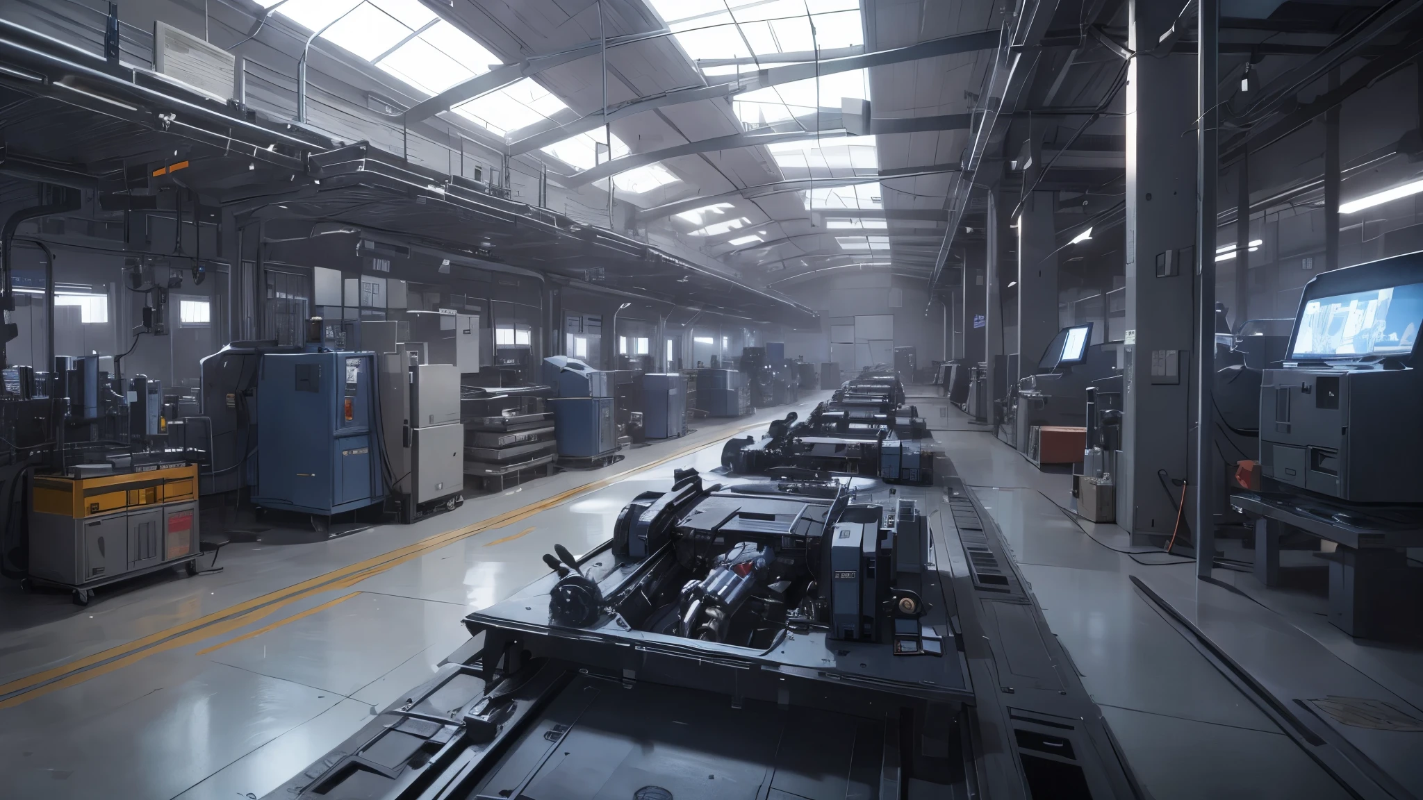 A factory that makes robots