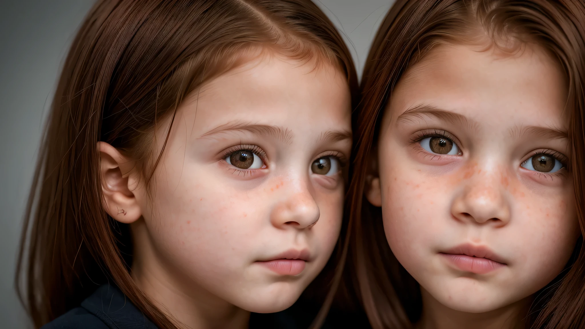 KIDS GIRL vampiro OLHOS VERMELHOS com cabelo comprido profissional, obra de arte, 8k, ruiva retrato hiperrealista (looking shy:1.3), sardas, rosto detalhado, pele detalhada, fotografia, sede, fotorrealista,