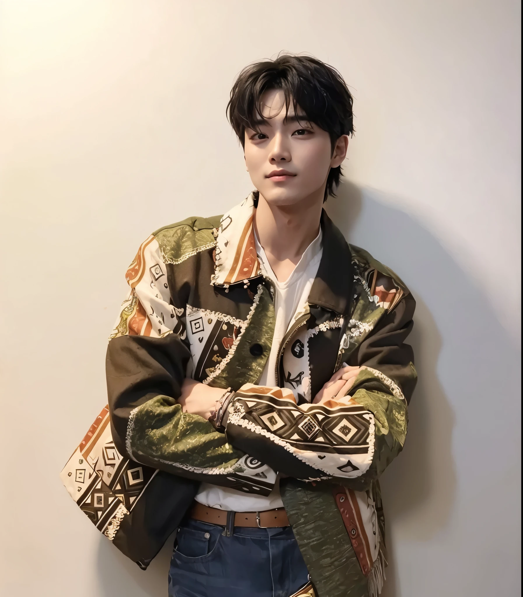 Songkang actor y idol de kpop mas realismo en el cabello y ropa.
