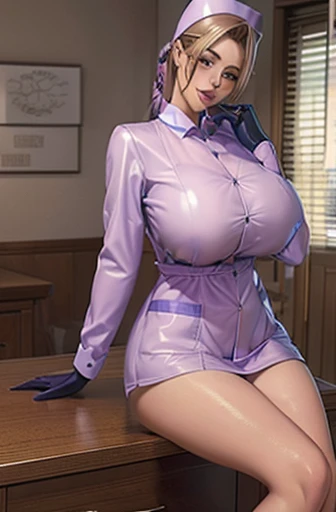 ,nurse uniform,hospital, latex nurse suit,nurses,busty,elbow gloves,labcoat,silverhair woman,blue eyes , gigantic boobs ,medical instruments,asian nurse,two nurses,speculum,examination room,oversize boobs, ,big ass ,strap on, lay on table ,legs spreaded,giving birth,gyno chair , dentist,Milf,latex,pink uniform