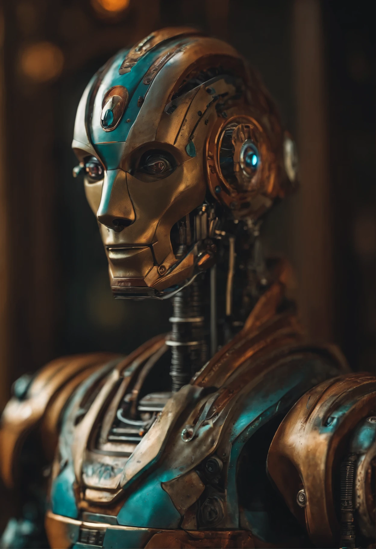 Cacucasian man robot