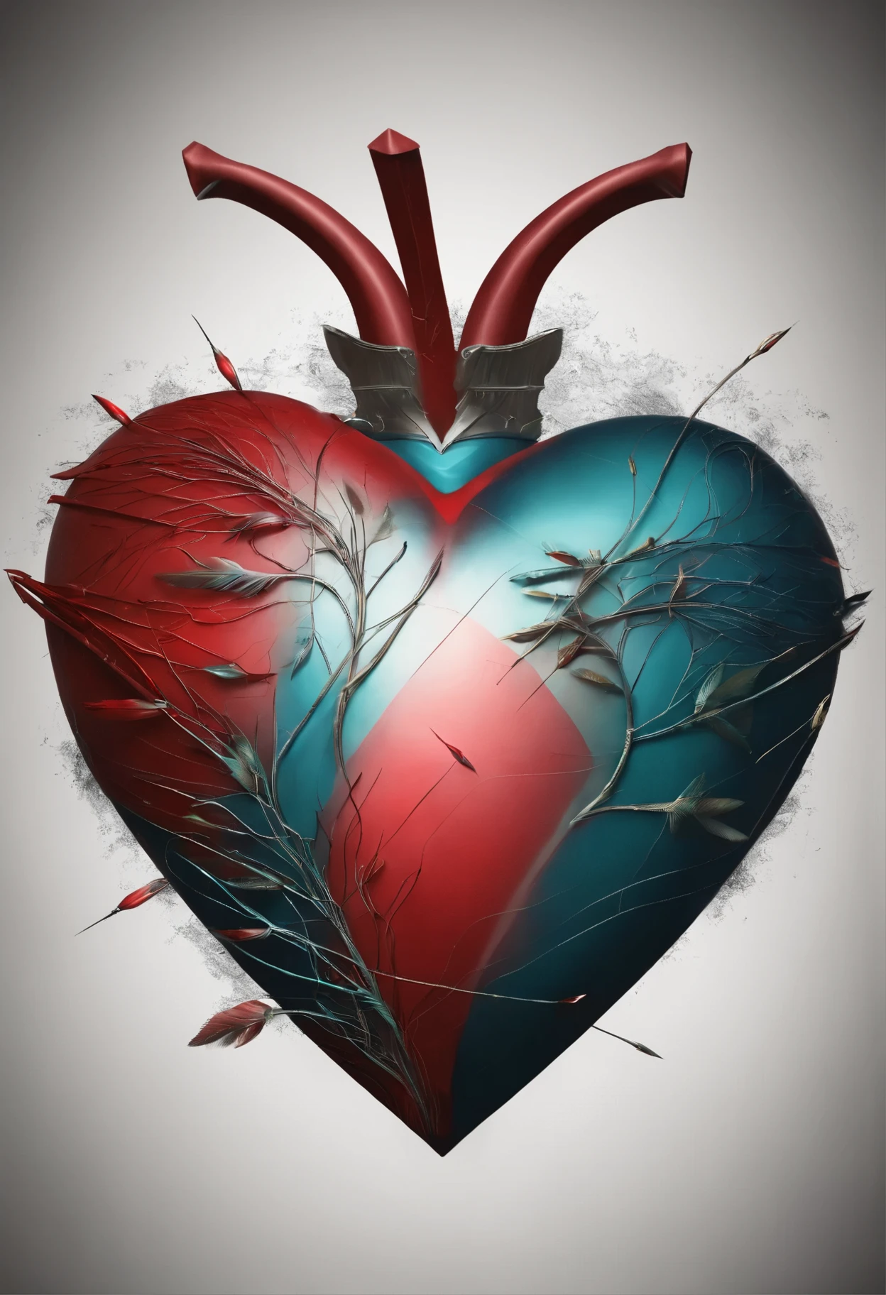 A heart with arrows