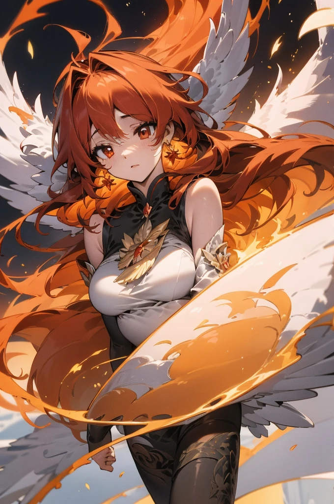 elestia Wingsong is an ethereal and graceful female VTuber, drawing inspiration from the majestic and mythical creature - the Phoenix. Her design combines elements of fire and celestial beauty, creating a character that exudes elegance and mystique.

Appearance:

    Hairstyle and Color: Celestia has long, flowing hair with fiery hues of red, orange, and gold, resembling the vibrant plumage of a phoenix. The hair occasionally flickers with virtual flames, giving it a mesmerizing, otherworldly glow.

    Eyes: Large, expressive eyes with a gradient of warm colors, transitioning from amber to deep red. They radiate a sense of wisdom and serenity, reflecting the mythical nature of her character.

    Outfit: Celestia wears a flowing, iridescent gown reminiscent of feathers, with hues that shift from gold to crimson. The dress is adorned with intricate patterns resembling flames and feathers, giving her a regal and magical appearance.

    Accessories: She has elegant gold and ruby phoenix-shaped earrings that complement her outfit. Virtual, holographic wings extend from her back, creating an illusion of feathered wings that gently flutter when she expresses emotions.