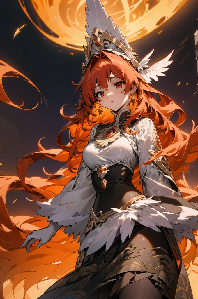 elestia Wingsong is an ethereal and graceful female VTuber, drawing inspiration from the majestic and mythical creature - the Phoenix. Her design combines elements of fire and celestial beauty, creating a character that exudes elegance and mystique.
Appearance:
Hairstyle and Color: Celestia has long, flowing hair with fiery hues of red, orange, and gold, resembling the vibrant plumage of a phoenix. The hair occasionally flickers with virtual flames, giving it a mesmerizing, otherworldly glow.
Eyes: Large, expressive eyes with a gradient of warm colors, transitioning from amber to deep red. They radiate a sense of wisdom and serenity, reflecting the mythical nature of her character.
Outfit: Celestia wears a flowing, iridescent gown reminiscent of feathers, with hues that shift from gold to crimson. The dress is adorned with intricate patterns resembling flames and feathers, giving her a regal and magical appearance.
Accessories: She has elegant gold and ruby phoenix-shaped earrings that complement her outfit. Virtual, holographic wings extend from her back, creating an illusion of feathered wings that gently flutter when she expresses emotions.