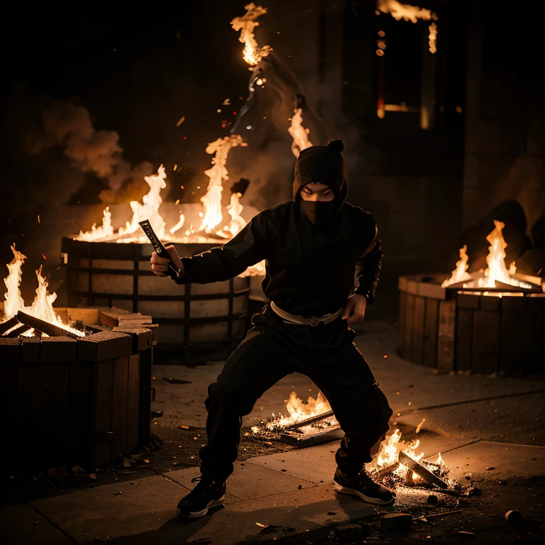 Ninja who is able to control fire