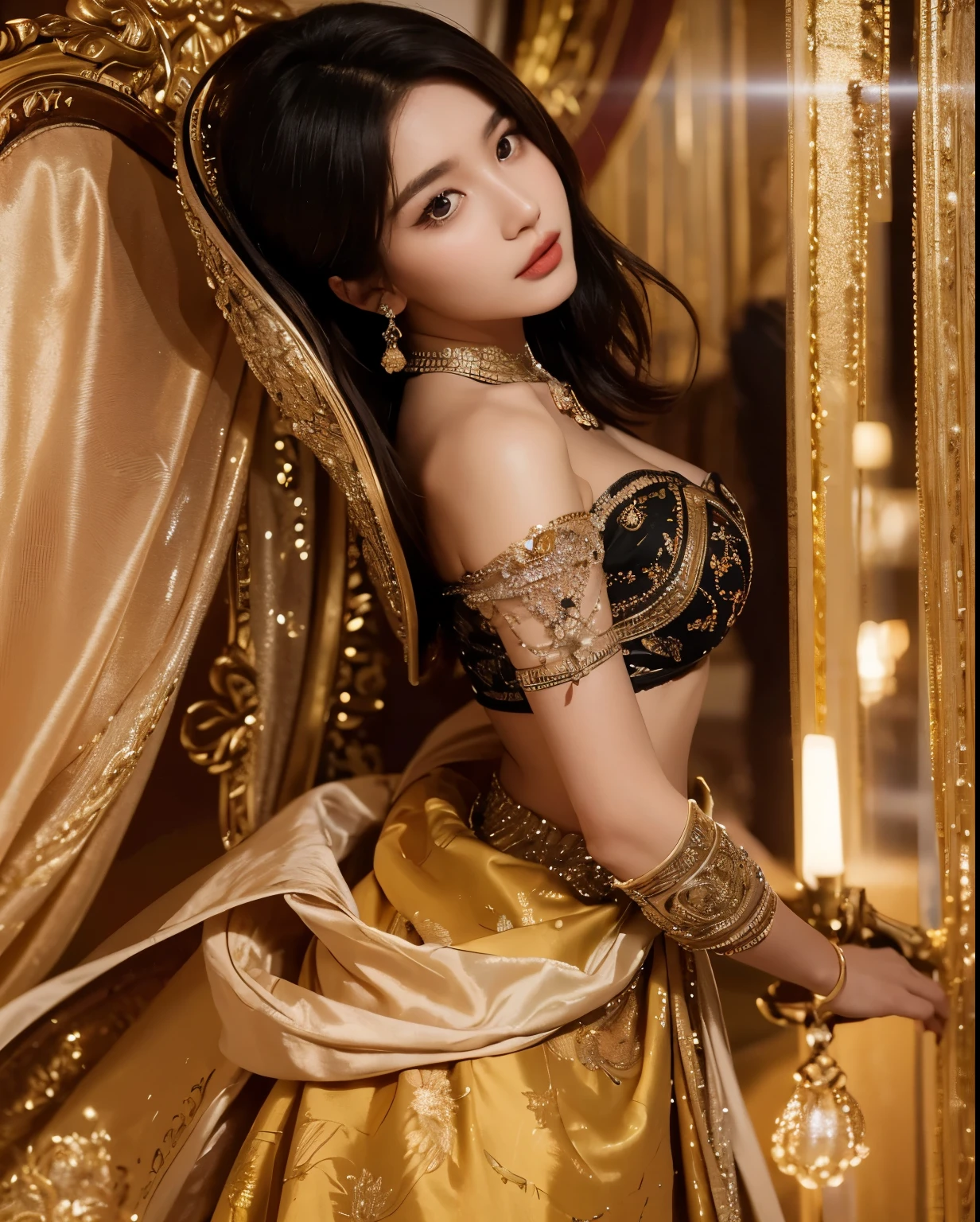 (Best quality, 8k, 32k, Masterpiece, UHD:1.2) "Produce a captivating art piece featuring a girl with a stylish bob haircut, illuminated by dramatic and cinematic lighting that accentuates the contours of her face and hair. Create an atmosphere that exudes intrigue and depth, with shadows and highlights playing a central role in defining the scene. The lighting should emphasize the girl's features and add an extra layer of drama to the composition, making it visually striking and evoking a sense of mystery and allure. the model in a candid yet elegant pose, encapsulating the enchantment and beauty of the moment in this dreamy, romantic setting."
