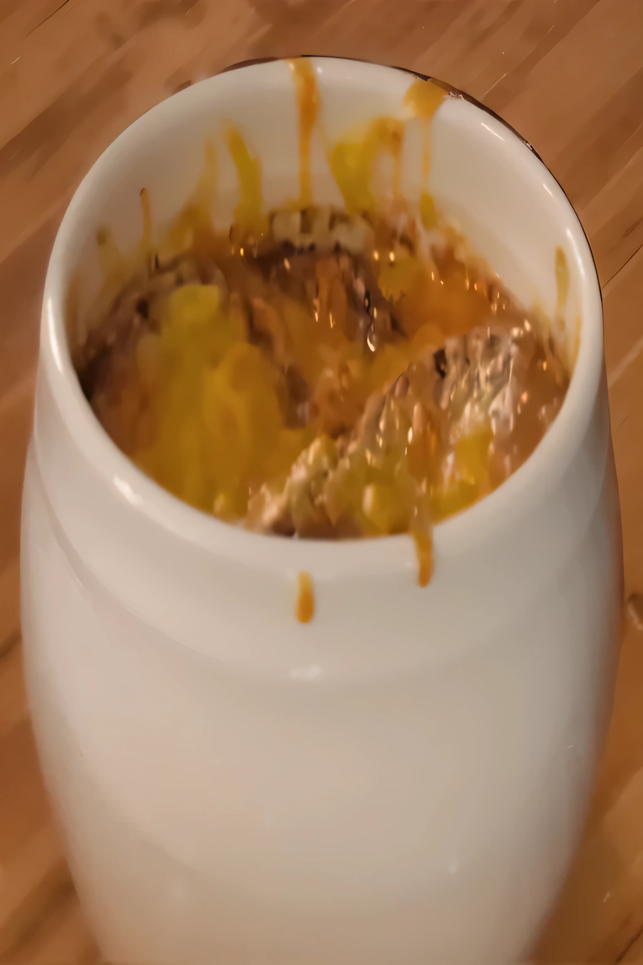 there is a white bowl with a soup in it on a wooden table, cheesy, melted cheddar, melted cheese, salmon khoshroo, yummy, aspic, pot, mac and cheese, bowl filled with food, recipe, ceramic, stew, gooey, chili, soup, oversaturated, mashed potatoes and gravy, overflowing with baked beans, full color still