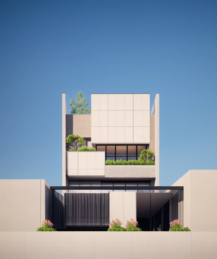 (RAW photo, real, best quality, masterpiece:1.2), (hyper realistic, photo-realistic:1.2), high quality, (daylight:1.2), perfect lighting, sunset shimering inviroment render, hyper detail, DAYLIGHT:1.4
morden house, ((morden minimalist house:1.3))), steel modern gate, dynamicneon light,