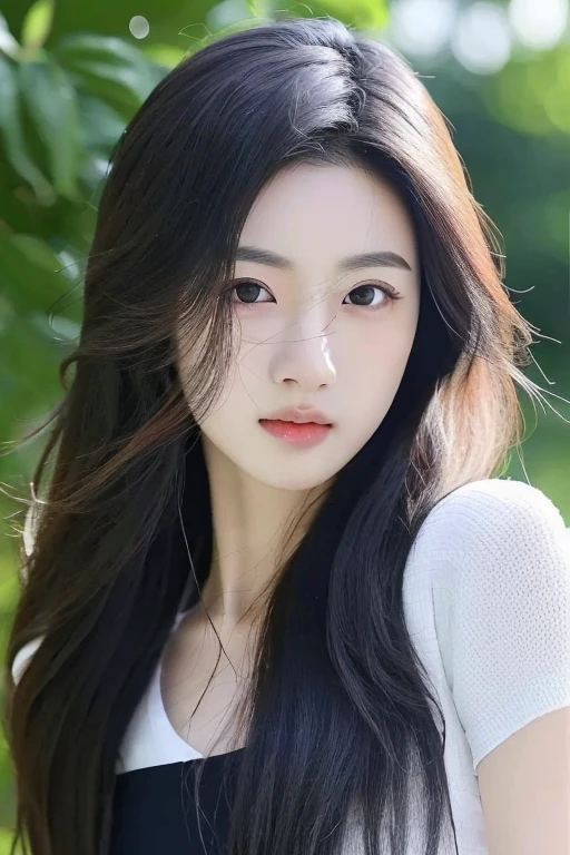 yazhou,(best quality:1.2),ultra highres,high quality,(realistic, photorealistic:1.4),1girl,solo,long hair,black eyes,upper body,(facing_viewer:1.2),looking at viewer,