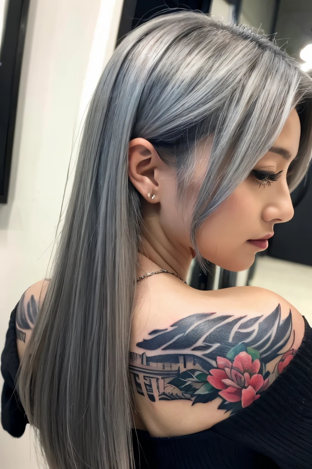 tattoo gray hair
