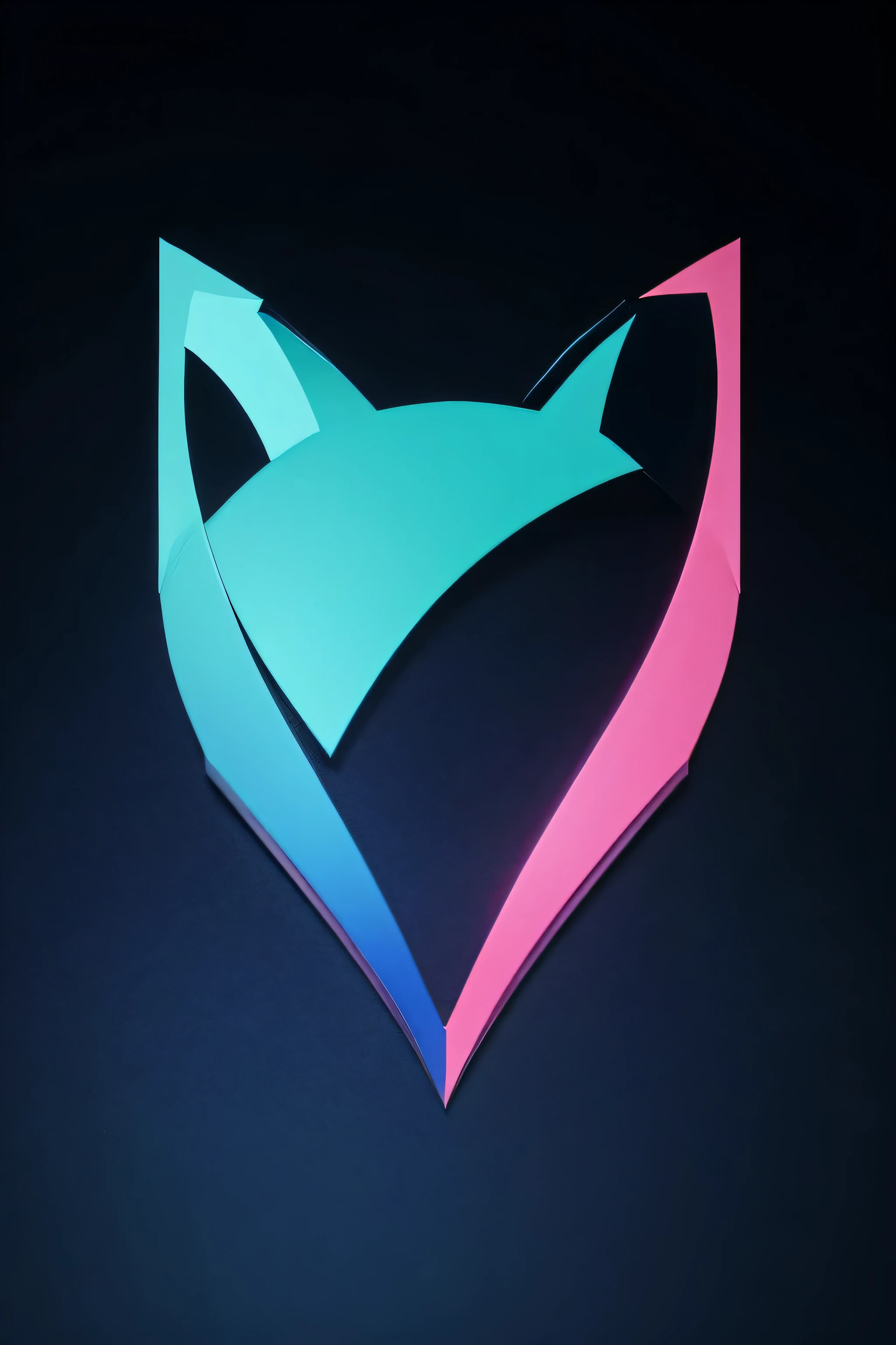 I need to design a logo for my channel "LC Crypto". I want the logo to have a fox symbol and the main color to be gradient blue.