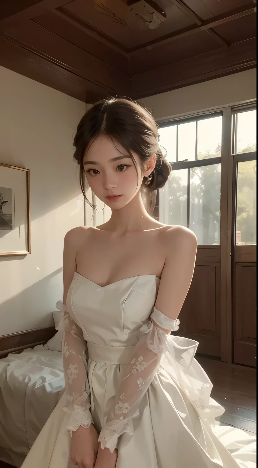 (Best quality at best,actual:1.37),Renaissance Minimalism,beuaty girl,詳細な目,Subtle color palette,meticuloso,Wonderful atmosphere,glowing light,Soft light and shadow,vivid emotional descriptions,Timeless elegance,Meticulous attention to detail,Delicate and delicate texture,Harmonious composition,Understated beauty,Classic art,serene environment,A unique perspective.waterfall