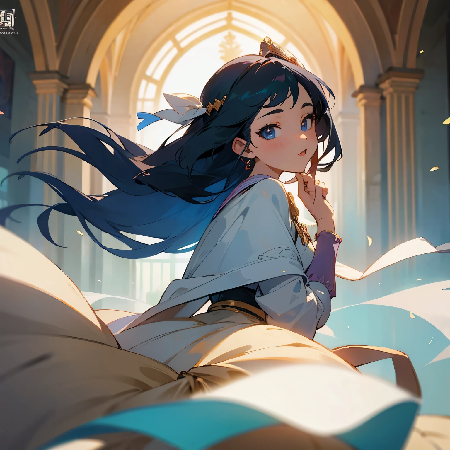 Historical beauty anime girl