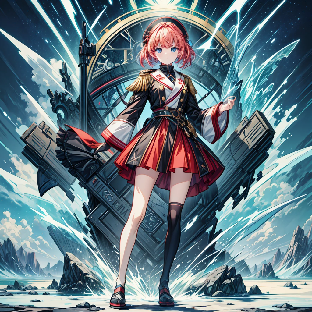 Masterpiece, High-Quality, High-Resolution, Anime Style, Bright Main Colors, Normal Camera Angle, Full-body Subject, a cool gilrl, (get wild, self control, BEYOND THE TIME, SEVEN DAYS WAR), Richly drawn and ultra-detailed