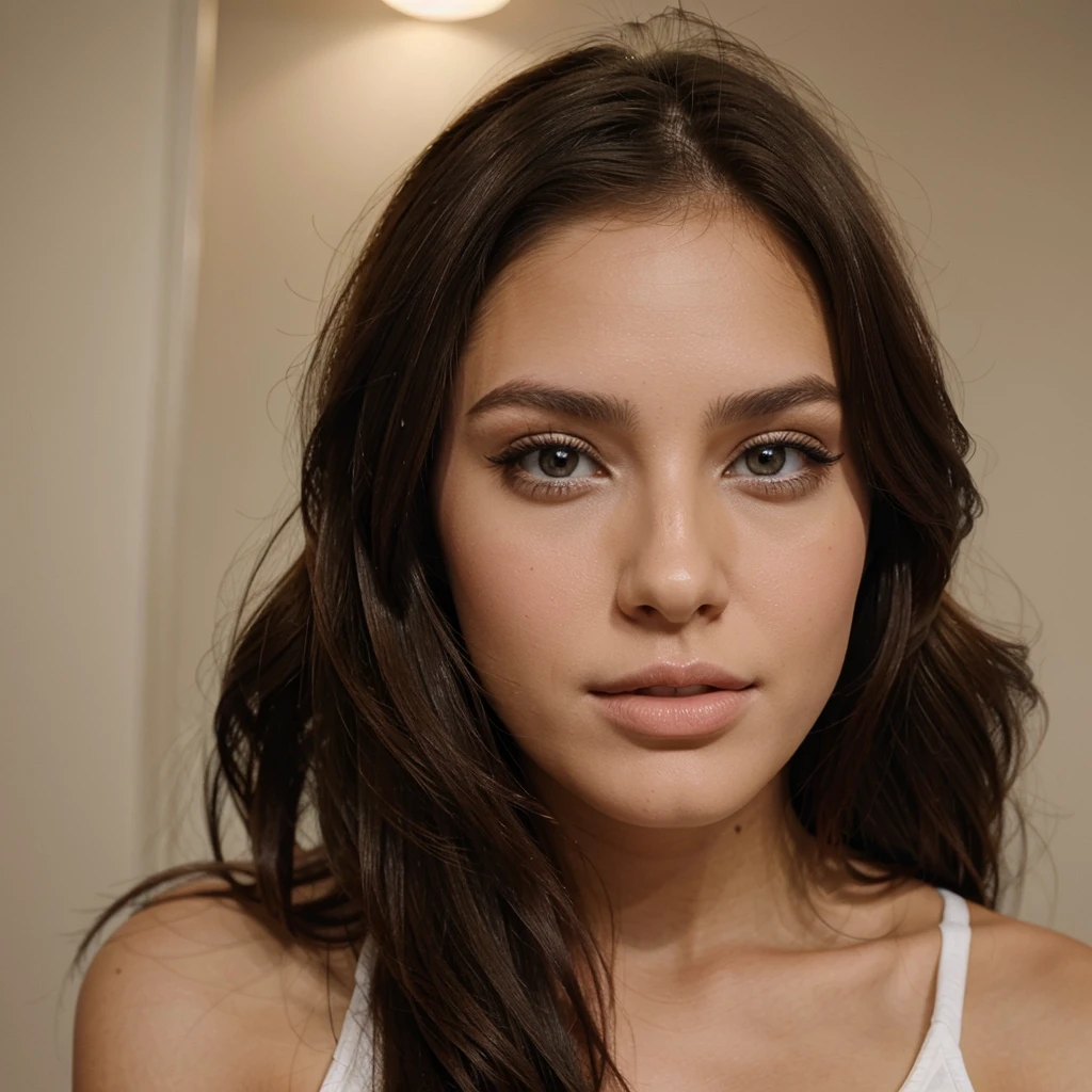 Brunette instagram model eith pretty face