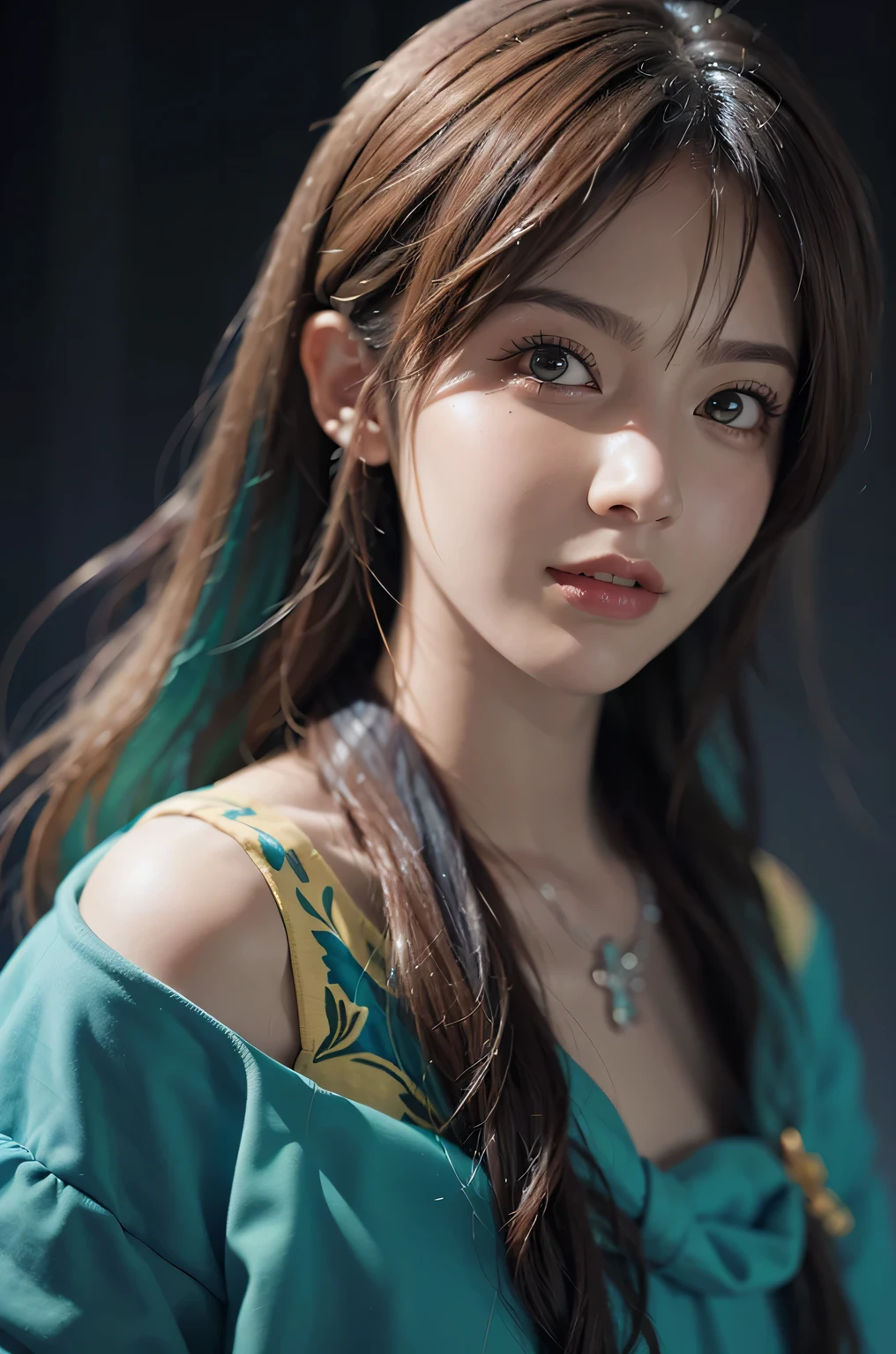 (front focus), The surrealism of David Hockney and Alphonse Mucha, Female doctor portrait, fantasy art, photorealism, dynamic lighting, art station, poster, Volumetric lighting, Very detailed faces, 4K, In a professional clinic, (officla: 1.4), long hair, white hair