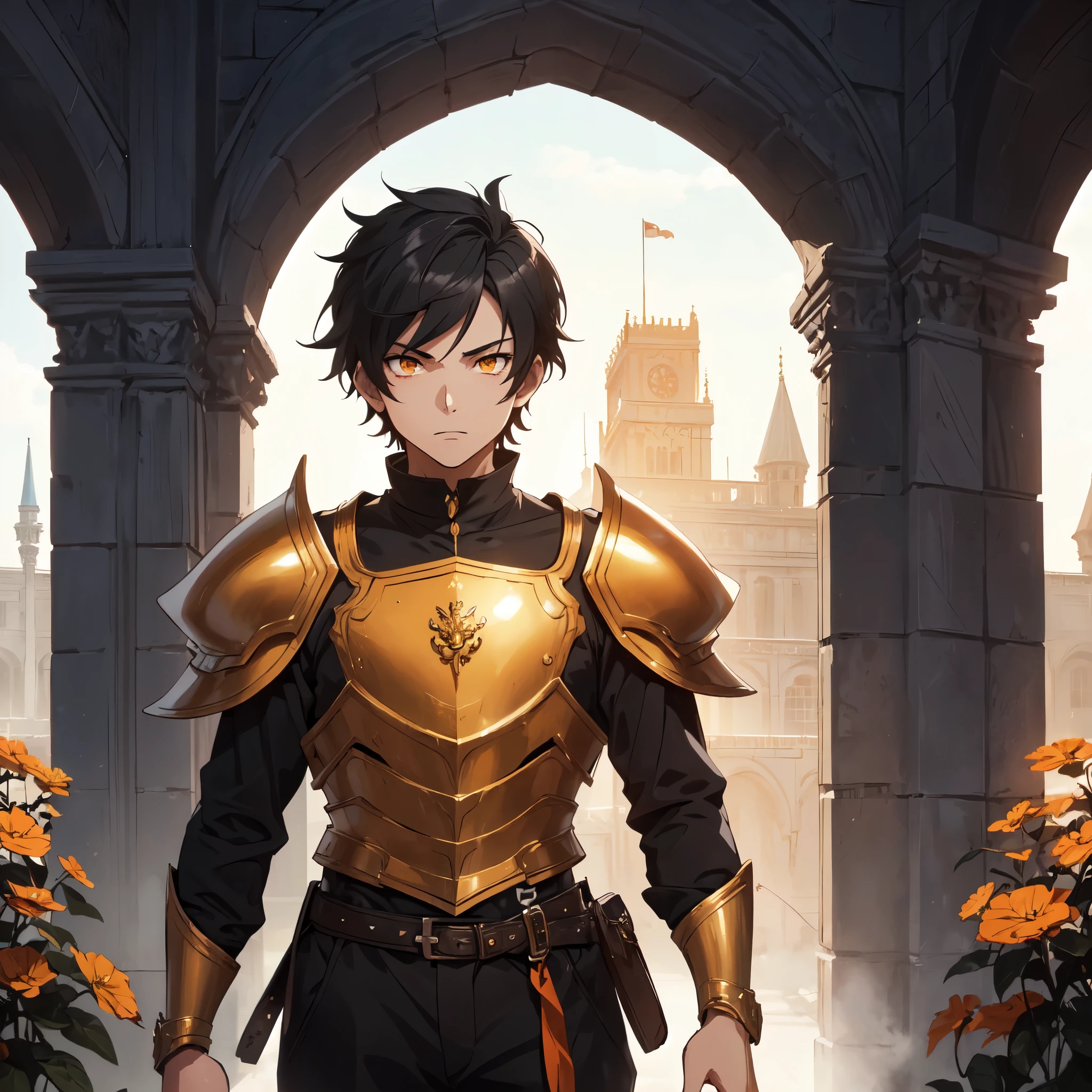 128K Ultra High Definition,
128K Ultra High Quality,
128K Ultra High Resolution,
Best Definition,
Best Quality,
Best Resolution,
Perfectly Detailed,
Perfectly Designed,
Extremely Detailed,
Extremely Designed,
Hyper Detailed,
Hyper Definition,
Hyper Quality,
Hyper Resolution,
Masterpiece,
(((Anime))),
Body Shot,
(((Boy))),
Handsome,
Muscular Body,
(((Black Short Hair))),
(((Orange Eyes))),
(((Hyper Detailed & Perfectly Designed With Ultra High Quality Yellow Topaz Warlord Armor))),
(((Inside Of Medieval Royal Palace Background Scenery))),