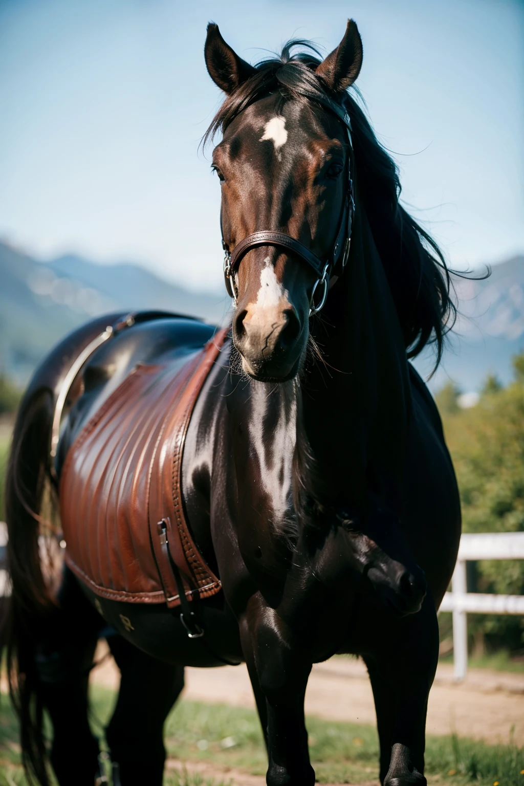 Black horse