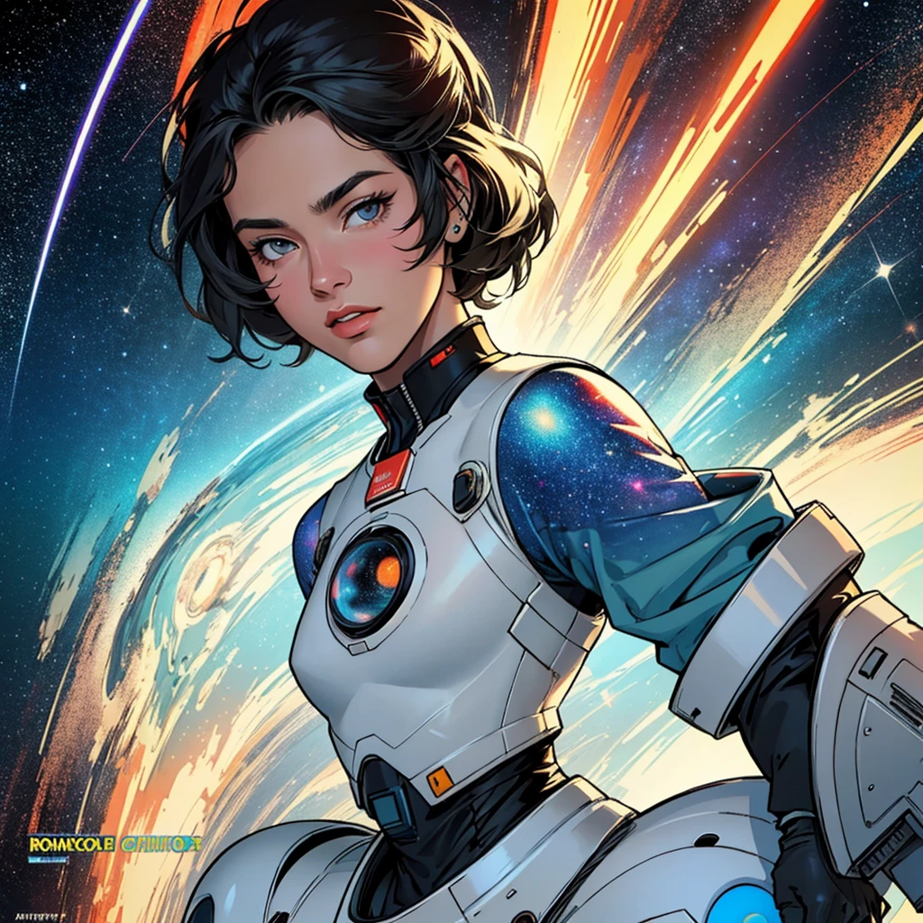 (((32k))),(((highest quality))),(Perfect One Woman),60's,70's,80's,old movie posters,retro,vintage,bauhaus,abstract,Space Thriller Movie Poster,Futuristic,shape,OK,cosmos,galaxy,satellite,mechanical,Geometric pattern,meteor,meteorite,planet,very delicate,宇宙飛OK士,Milky Way,