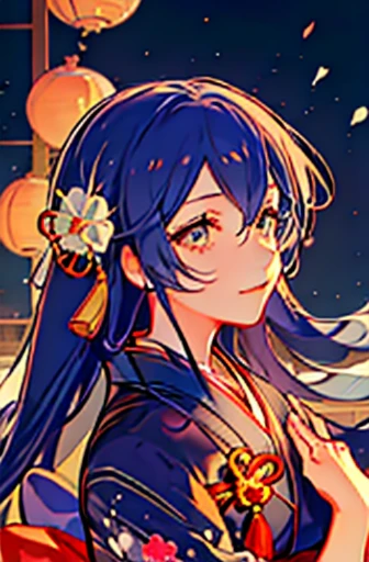 highest quality, masterpiece, High resolution, alone, {Sonoda_Ocean_lovelive:1.15}, blue hair，long hair，Wedding in a classic kimono of the Japan,Pure white kimono called pure white,Wedding at a shrine in a classic kimono of Japan,tatami,long skirt,smile,blush,(masterpiece:1.2), highest quality, High resolution, unity 8k wallpaper, (figure:0.8), (beautiful and fine eyes:1.6), highly detailed face,highly detailed eyes,highly detailed hands,Highly detailed feet, perfect lighting, Very detailed CG, (perfect hands, perfect anatomy),