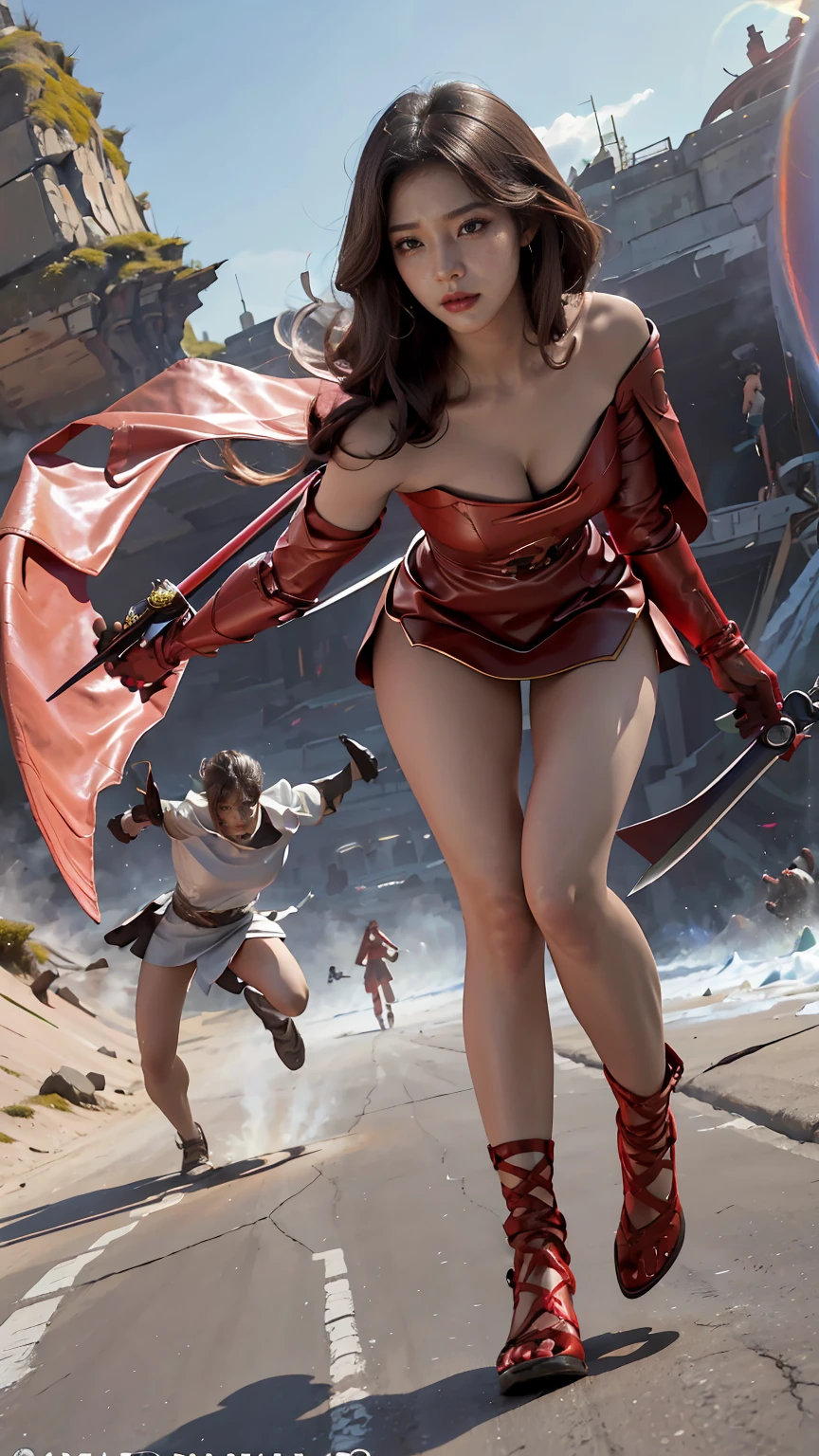 (((Standing))) bent over raped (((Jessica Biel))), Create dystopian masterpieces, scene from the Game of Thrones movie, bottom dressed in Game of Thrones style, red tunic with armor accessories, on a medieval market square,  beautiful woman, skinny, medium breasts, brown hair, detailed face, ((fear)), photo taken from a distance, age 35 years old, (((violent men fucking her:1.2))), (((cameltoe panty))), (((restrained and raped by the crowd:1.3))), (((very large vagina:1.2))), (((arms grabbed behind her back))), (((wet panty))), (((realistic skin:1.2))), (((muscular thighs))), (((fabric details))), (((chained))), (((cleaved belly bulge:1.2))), (((naked breasts:1.3))), (((surrounded by violent men:1.4))), (((violently fucked:1.3))), ((effect of fast fuck movement:1.3))), (((dirty medieval street))), (((anal raped by a beast:1.2))), (((she is fucked by an insanely long big penis:1.2))), (((most massive penis:1.2))), (((Samurai armor))), (((front view from bottom:1.2))), (((fucked by a horse beast man))), (((ultra detailed face:1.2)))