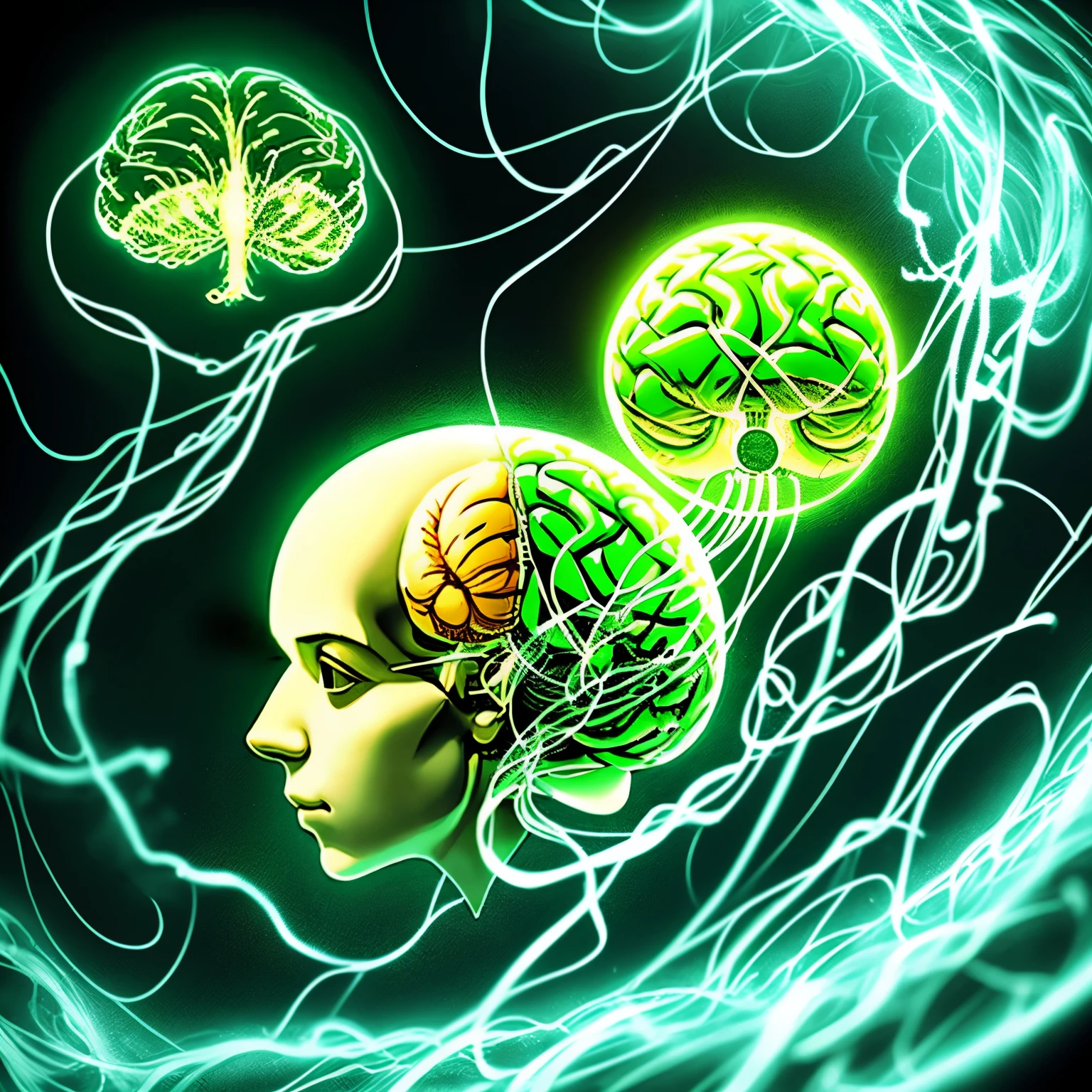 Score of a Mozart piece next to a stylized brain,Reach out and grab a tennis ball