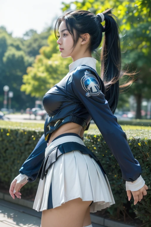 high quality、masterpiece、Micro Mini Skirt、(Two Japanese women)、19 years old、Over the knee socks、Hime cut、garter belt、Low Angle、The wind blows and my skirt flutters、Very sensitive skin、Fair skin、Dynamic pose、Young Face、Slim figure、(Glasses)、Sleeveless、Camel Toe,The content is clearly visible