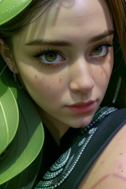 (best quality,4k,8k,highres,masterpiece:1.2), (ultra-detailed), (realistic,photorealistic,photo-realistic:1.37), 1girl, spider girl, beautiful detailed eyes, beautiful detailed lips, long eyelashes, detailed face, stunningly realistic appearance, vibrant and immersive garden background, dynamic and engaging pose, artistic rendering, high contrast lighting, vivid colors, sharp focus, bokeh