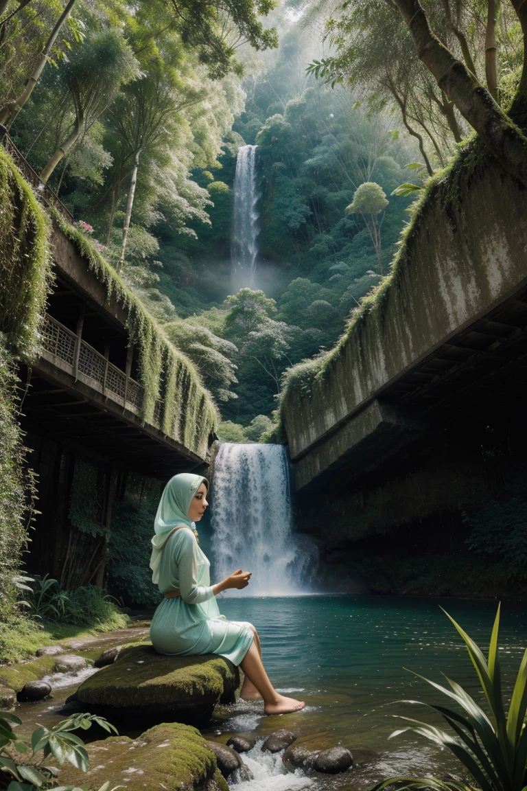 (Hijab) emma Maembong naked at waterfall 