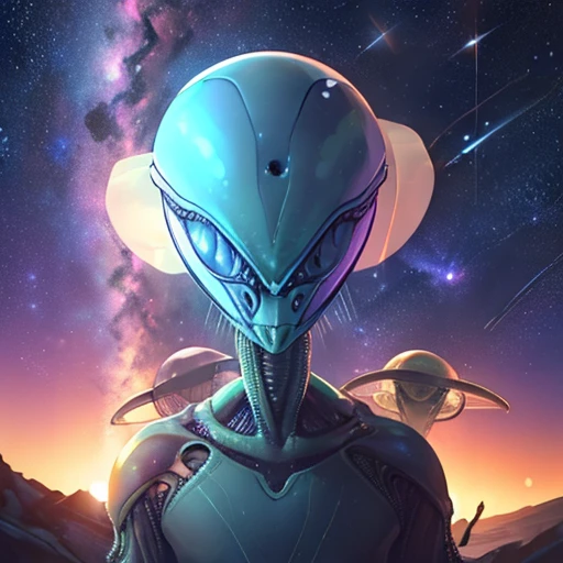 Alien civilization, Ultra wide angle, (masterpiece, best quality, perfect composition, very aesthetic, absurdres, ultra-detailed, intricate details, Professional, official art, Representative work:1.3)
