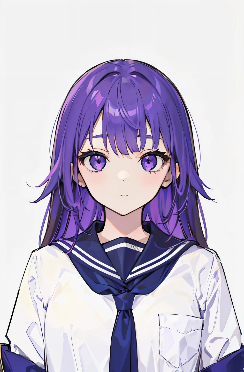 girl,purple hair,detailed,thin,violet lense