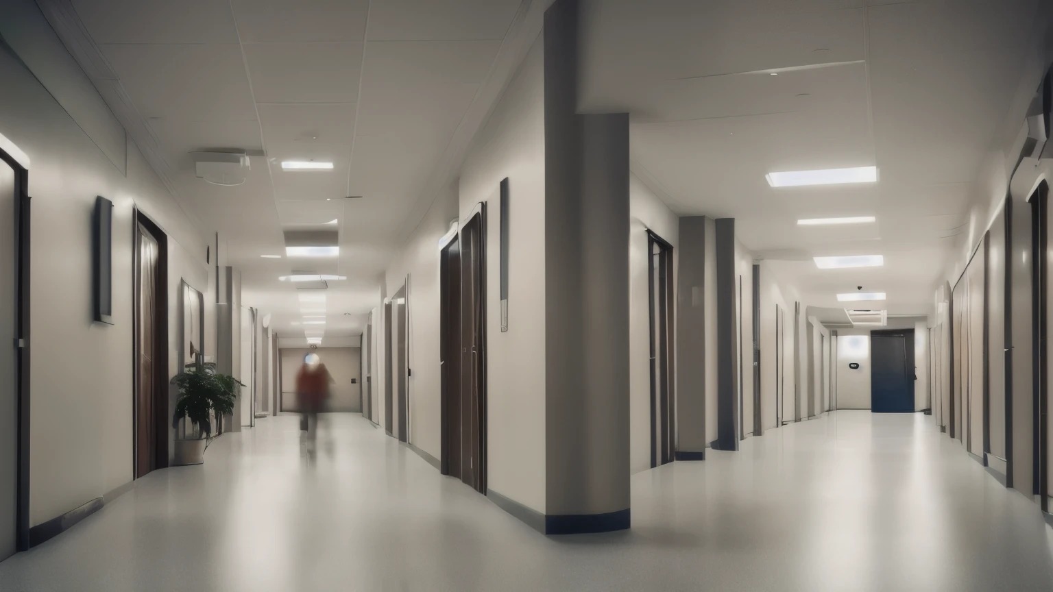 blur image background of corridor in hospital or clinic image