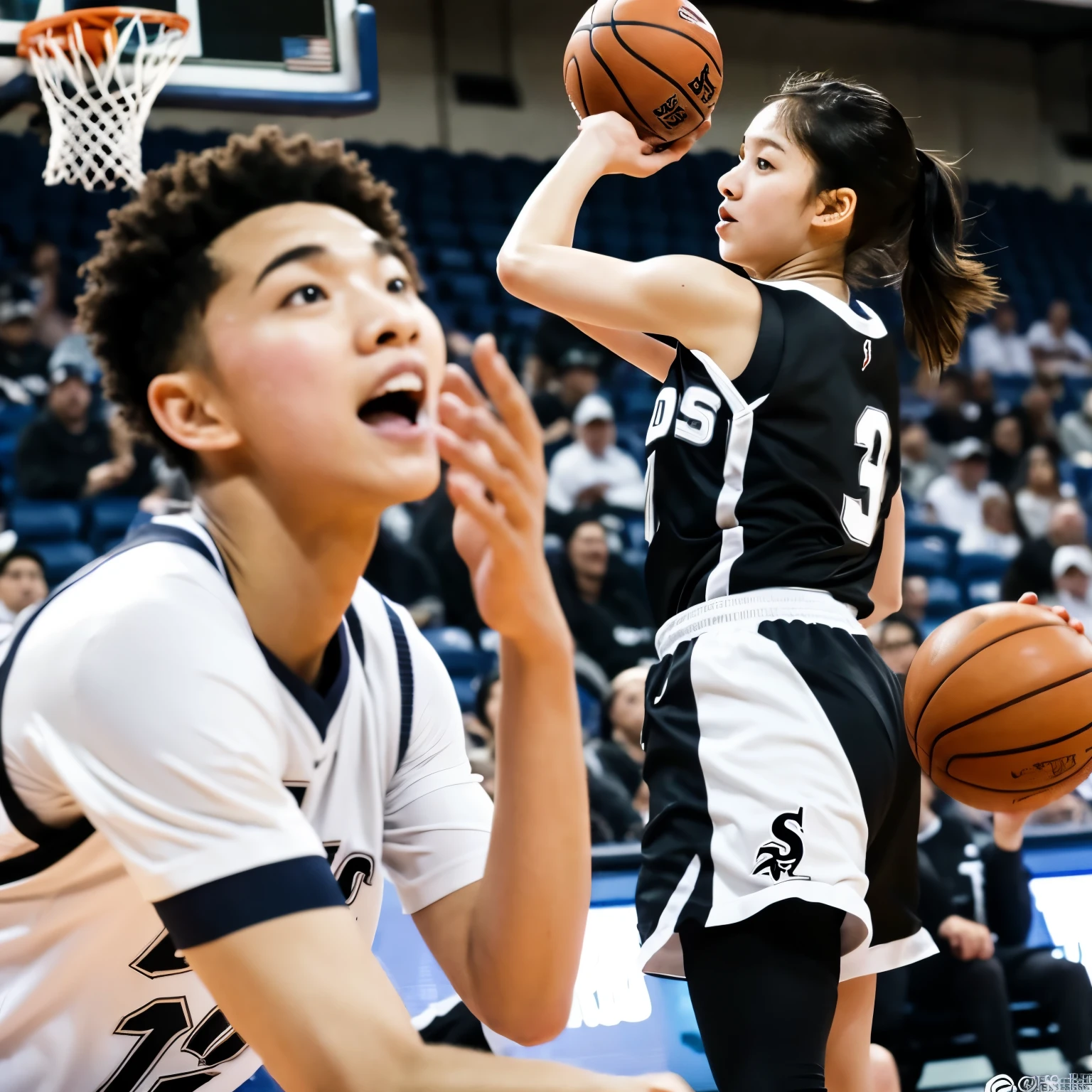 White sox basketball sports student cumshot