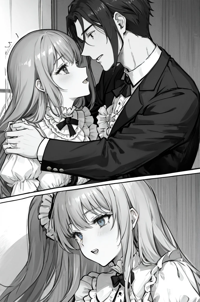 a man,a woman,a couple,heterosexuality,victorian style,making love,