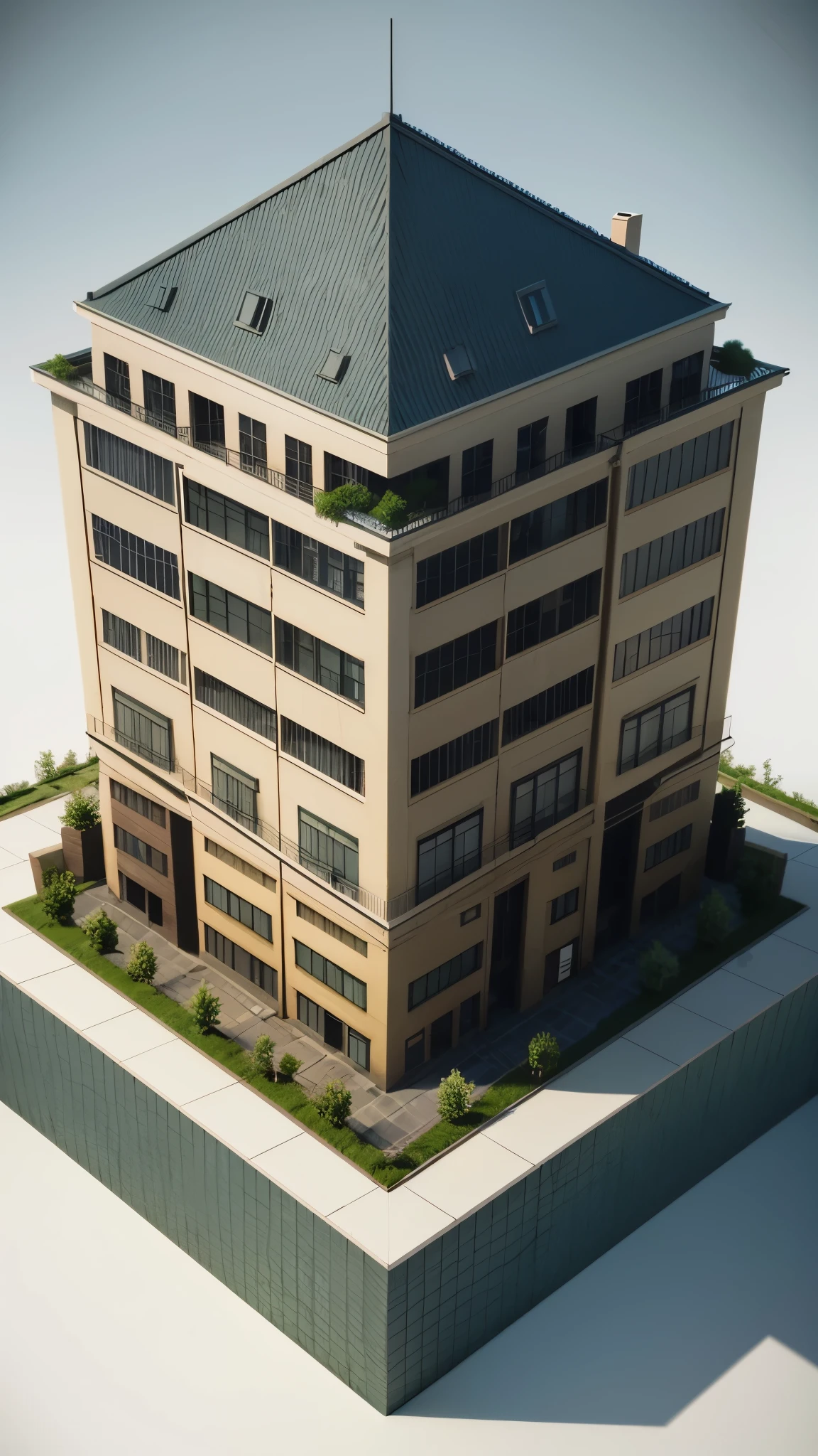3D_graphics, isometric_projection, building,