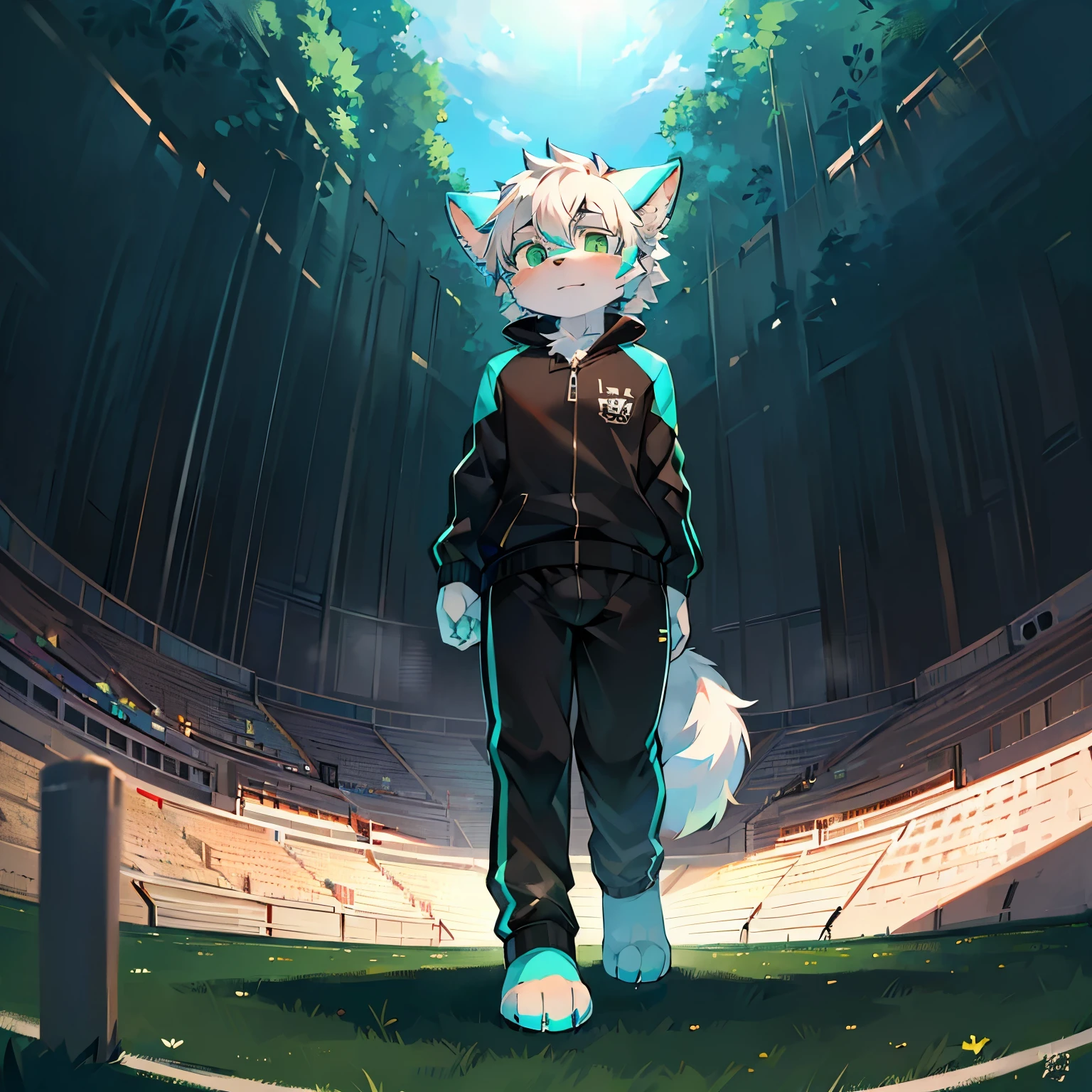 Injuried，，masterpiece, high quality, abstract research, number\(artwork\), 血dark environment: 0.8), masterpiece, high quality, abstract research, number\(artwork\), by dagashi, Yes, Kiyoyama, (Hana charcoalo, fluffy fur, Character focus: 1.1), Hana charcoalo Male Cat, short hair, portrait, Bright Eyes, panoramic, Character focus. (Detailed background: 0.7), alone, hairy, hairy Male, male focus, Hana charcoal, (Full body fur, hairy尾巴, Cyan fur, green eyes, white hair: 1.2), (canine, Shota, Black summer tracksuit: 1.2), (External, daytime, sunny, football Field, football: 1.1)dark environment: 0.8), masterpiece, high quality, abstract research, number\(artwork\), by dagashi, Yes, Kiyoyama, (Hana charcoalo, fluffy fur, Character focus: 1.1), Hana charcoalo Male Cat, short hair, portrait, Bright Eyes, panoramic, Character focus. (Detailed background: 0.7), alone, hairy, hairy Male, male focus, Hana charcoal, (Full body fur, hairy尾巴, Cyan fur, green eyes, white hair: 1.2), (canine, Shota, Black summer tracksuit: 1.2), (External, daytime, sunny, football Field, football: 1.1)