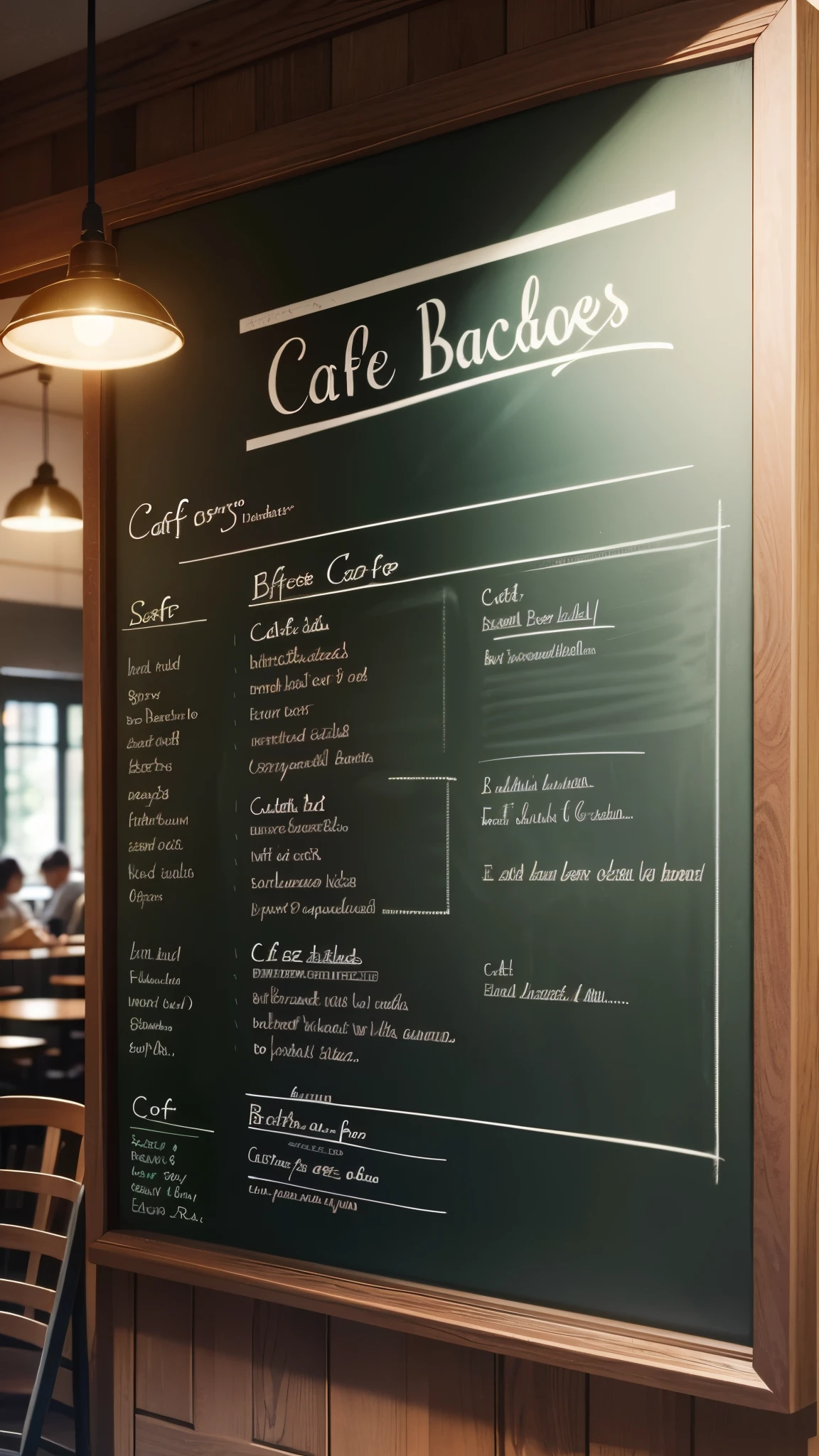 cafe, blackboard,