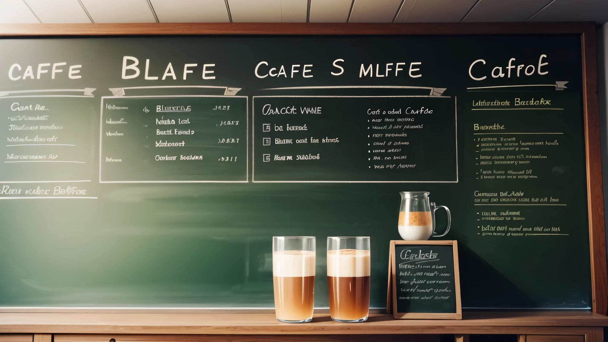 cafe, blackboard,