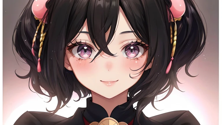 portrait of a cute 28 year old American girl , on a Discord video call, thick wavy black hair, smirking, long eyelashes,
 torso, facing viewer, 8k, super detail, best quality, 1080P, 1080P, 1080P, 4K, 8k, 16k, HD, 1080P