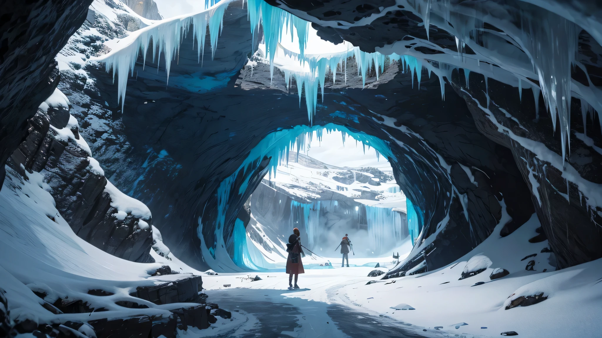 beauty,ice cave