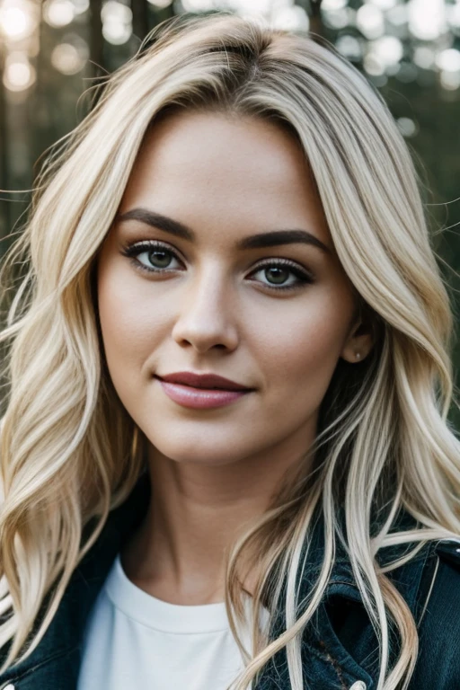 1girl in, age24, Solo, Long wavy hair, Colossal tits, long messy windy blonde hair, camera facing down at, looking up at camera, half smile, biting lip, winter time,blondehair,at trecking mountain, Full body, (extremely detailed 8k wallpaper), soft lighting, high quality, film grain, Fujifilm XT3 sharp focus, f 5.6, 50mm,  High Detail, Sharp focus,(natural light), (seductive),black jacket,full black jeans and t shirt outfit, revealing, Realistic, A sexy