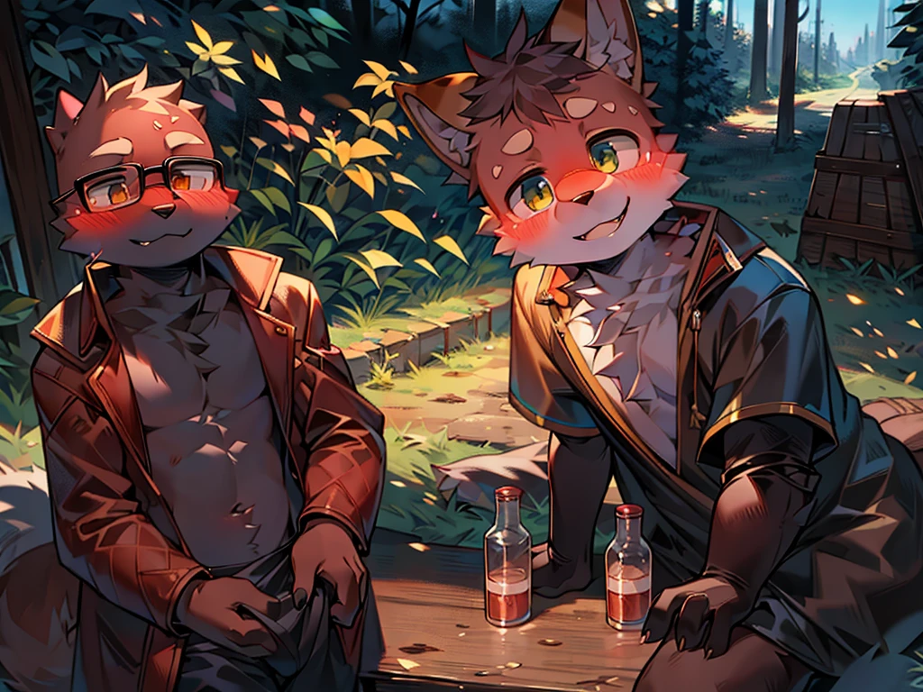 furry,fur,body fur,,,blush,,No clothes UHD, textured skin, high details, best quality, 1080P,Shota,Smile,full body detailed