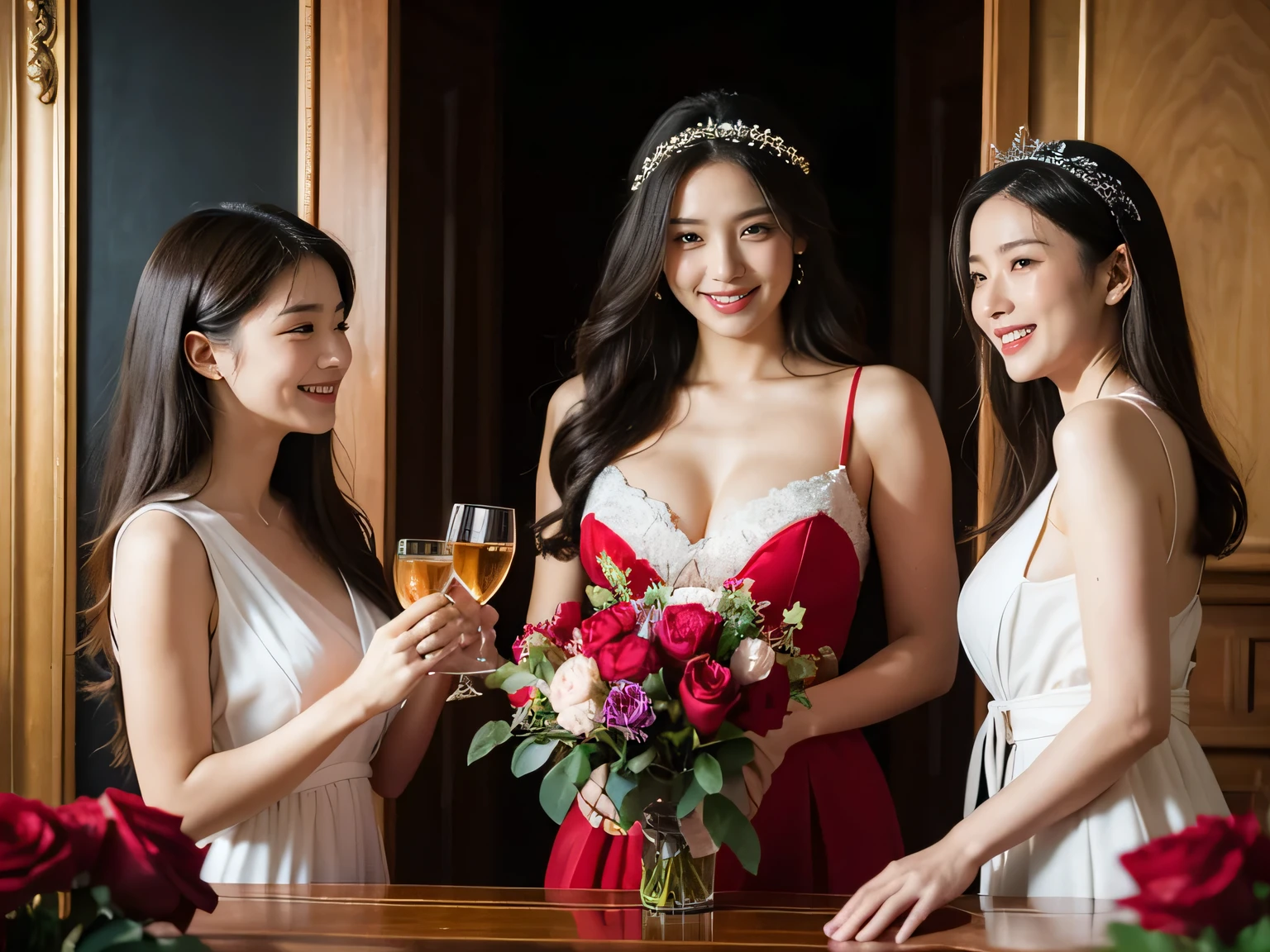 Geometry,astronault,quantum mechanics,Math,Astronomical machinery,astronault.Roses in a vase.fruits,Colossal tits,A smile.Ancient Greek costumes,Paintings by Sandro Botticelli。Costume with stretched shoulders,huge smile,Chiaroscuro of Caravaggio,Cute smile, Expression of ecstasy,A sexy