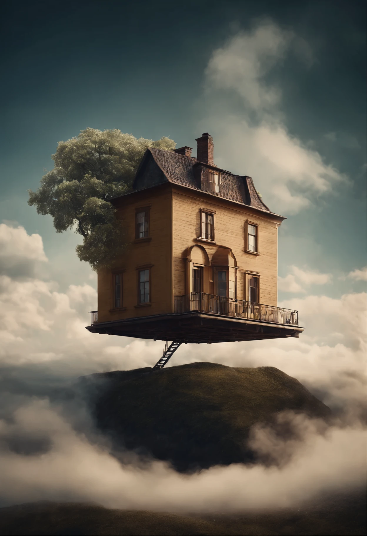 A house in the sky