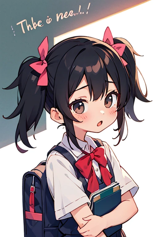Ultra realistic 5 years old, girl, defined, detailed, HD, tez morena, piel tostada, ojos definidos, ojos cafe intenso, long eyelashes, small mouth, sonrisa, :D, pelo liso, pelo oscuro, cuerpo reducido, bosom barely contained, pechos medianos, sexy, posando foto, estudio, mini skirt rosa, sin sosten, excitada, pezones erectos, libros, sentada, leyendo, nice view, pink