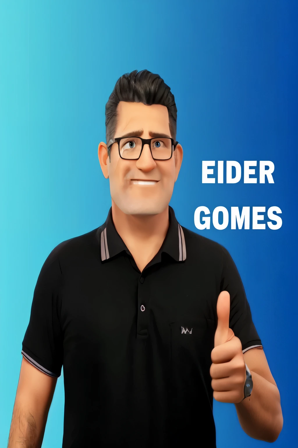 a man in a black shirt giving a thumbs up with the words elder games, elder, godes, elder ring, elder scrolls, elderly, enes dirig, by Juan Giménez, doruk erdem, eloy morales, 🚀🚀🚀, elderscrolls, elder scrolls v, by Aya Goda, by Germán Londoño