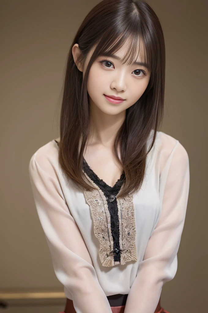 smile、night、Raw photo、(((ultimate beauty portrait)))、((glowing skin))、1 girl、15 year old beautiful girl from Prague、bright look、((brown hair))、(cleavage)、(flare skirt:1.5)、((Big eyes that shine like jewels))、open cardigan、open your clothes、pantyhose、Glossy and glossy skin、(medium hair)、(silky ponytail hair)、(standing)、(from below)、under the skirt、(from below下着の接写)、eyeliner、beautiful bangs、hair between eyes、((masterpiece、最high quality、super detailed、film light、intricate details、High resolution、very detailed))、detailed background、8KUHD、Digital single-lens reflex camera、soft light、high quality、film grain、Fujifilm XT3 、shallow depth of field、natural soft light、Kamimei、rich bust