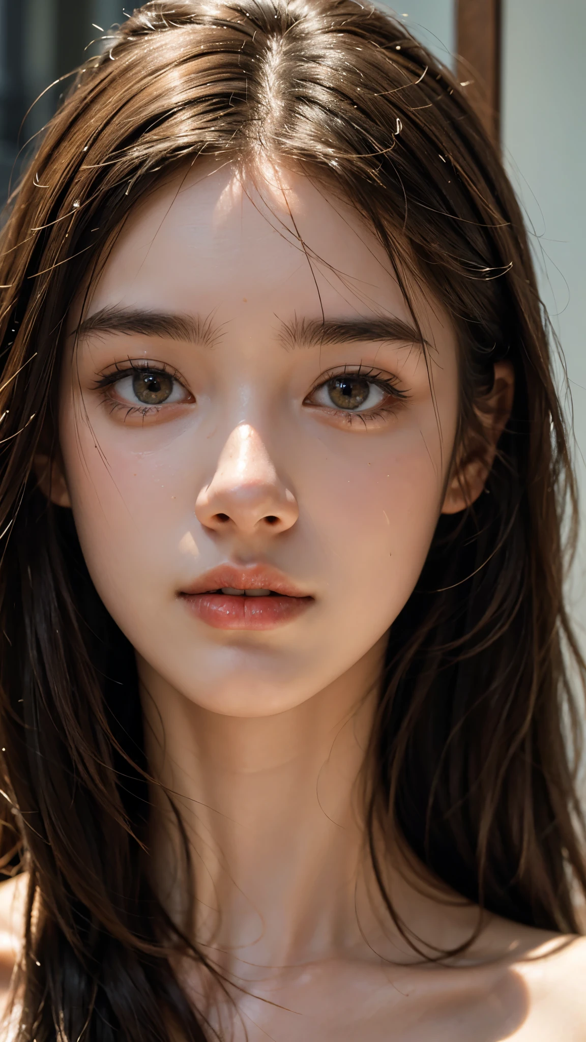(((HD Photos))), Ultra-high resolution.Realistic:. 1.4, Ultra-high resolution, masterpiece, Trending on Art Station, Portraiture, Extreme close-up of a face, One girl, cute, cute顔, The most beautiful in the world, soft, delicate, ( Long Red Hair), (Wearing a white doctor's coat:1.2), Stethoscope:1.4, Sunlit, Ward Background, Boca, software