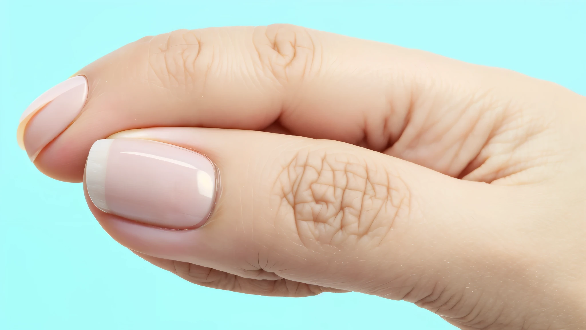 fingers,  macro shooting hand skin detailing, Perfect manicure, realistic textures, realistic style 
